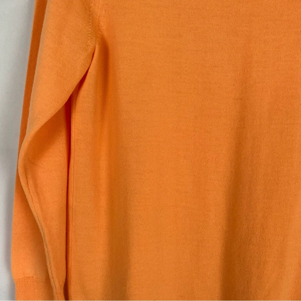 J. Crew Men's‎ Merino Wool Sweater Orange Crewneck Size Medium